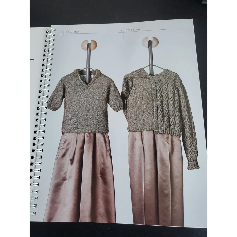 Lot of 5 Knitting Pattern Book Sweater Adrienne Vittadini Vol. 6 Dale Norway etc